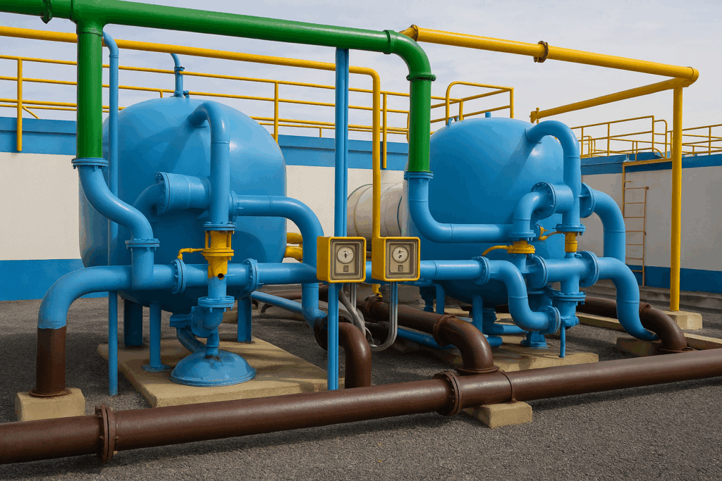 réservoir de filtre à sable à haute pression pour station d'épuration des eaux