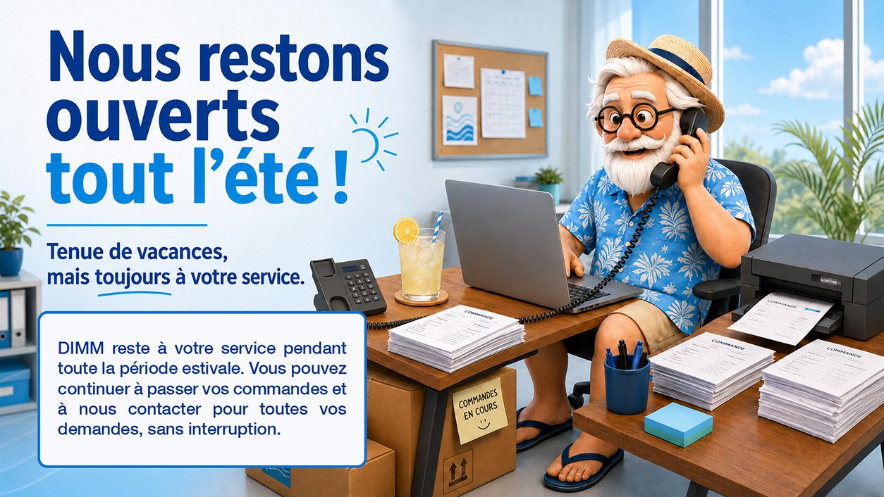 DIMM reste ouvert tout l'été — juillet & août sans interruption