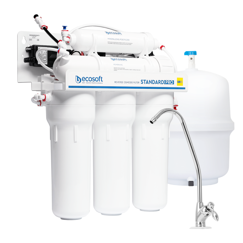 Osmose inverse, eau purifiée, filtre sous évier